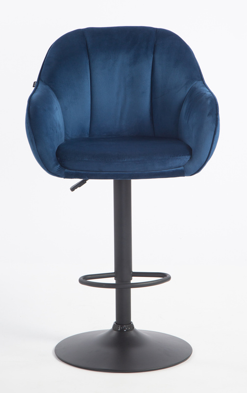 HOKER HR2055W CIEMNE MORZE WELUR CZARNA PODSTAWA