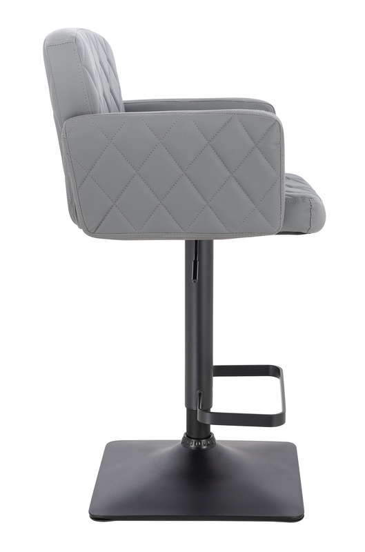 FOTEL HR802KW SZARY CZARNA PODSTAWA