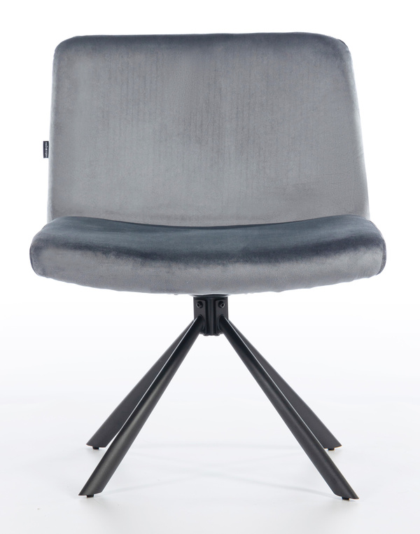 HOKER HR150 PAJĄK GRAFITOWY WELUR CZARNA PODSTAWA