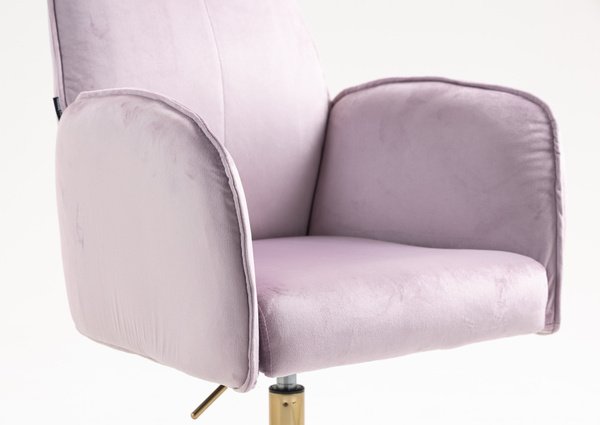 FOTEL HR280K WRZOSOWY WELUR ZŁOTA PODSTAWA