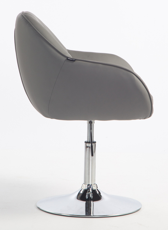 HOKER HR2055N SZARY CHROMOWANA PODSTAWA