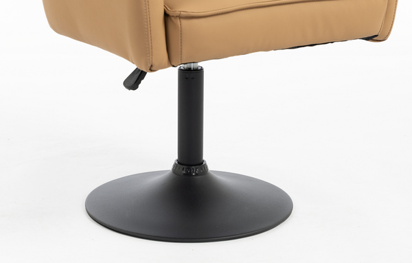 HOKER HR250N KARMELOWY EKOSKÓRA PREMIUM SOFT CZARNA PODSTAWA