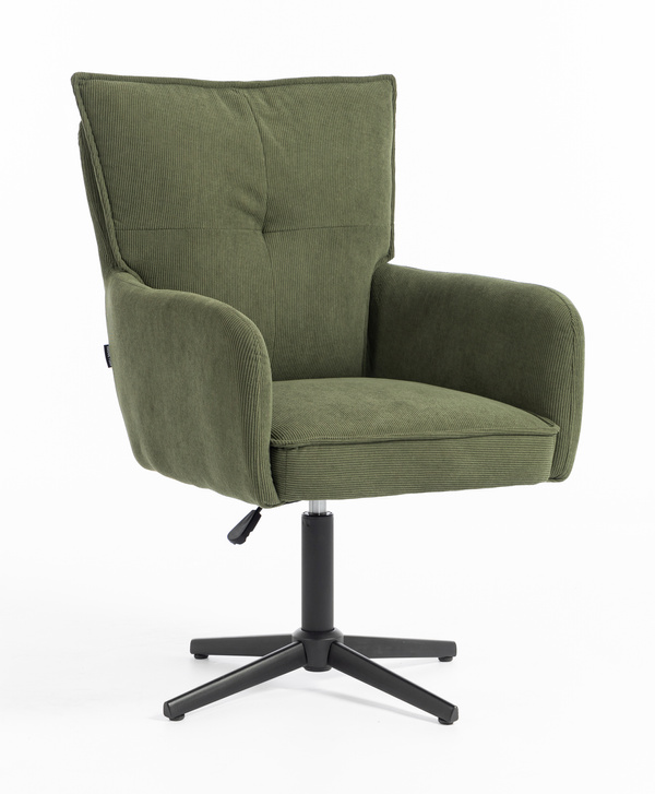 HOKER HR250CROSS ZIELONY SZAŁWIA PREMIUM CORD SZTRUKS CZARNA PODSTAWA