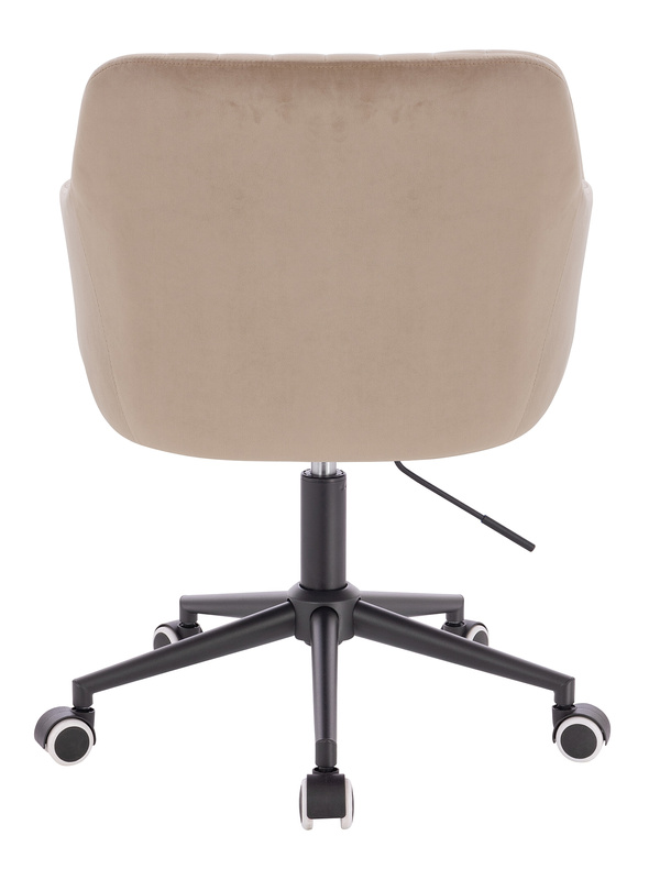 FOTEL HR190K LATTE WELUR CZARNA PODSTAWA