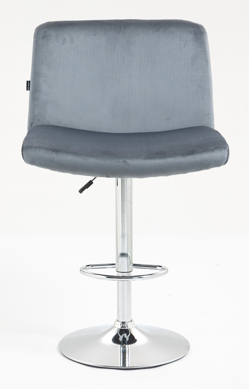 HOKER HR150W GRAFITOWY WELUR CHROMOWANA PODSTAWA