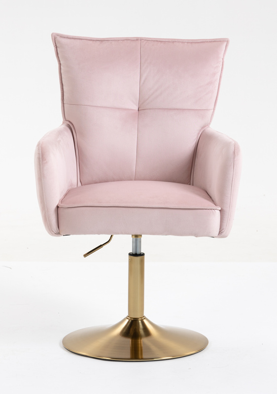 HOKER HR250N PUDROWY RÓŻ WELUR  ZŁOTA PODSTAWA