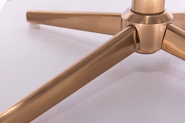 FOTEL HR111CROSS ZŁOTY CIEMNE MORZE WELUR