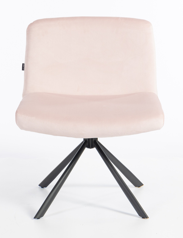 HOKER HR150 PAJĄK PUDROWY RÓŻ WELUR CZARNA PODSTAWA