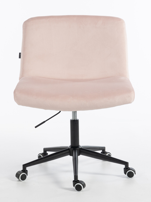 HOKER HR150K PUDROWY RÓŻ WELUR CZARNA PODSTAWA