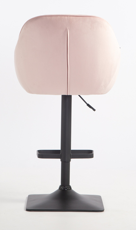 HOKER HR2055KW PUDROWY RÓŻ WELUR CZARNA PODSTAWA