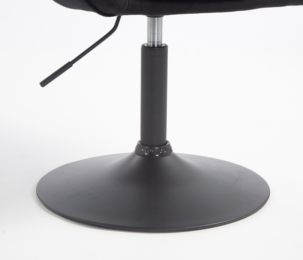 HOKER HR2055N CZARNY WELUR CZARNA PODSTAWA