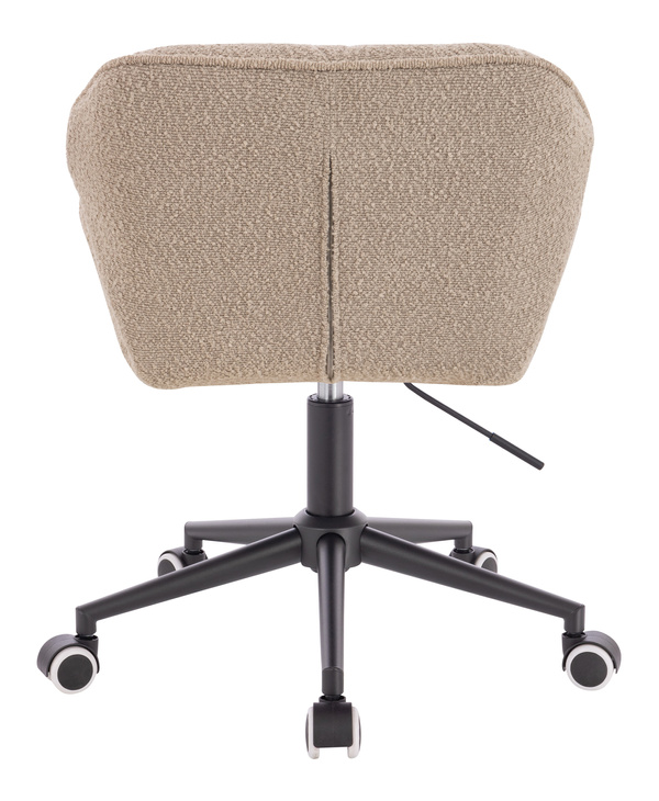 FOTEL HR111K LATTE BARANEK CZARNA PODSTAWA