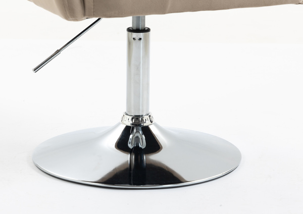 HOKER HR250N LATTE WELUR  CHROMOWANA PODSTAWA