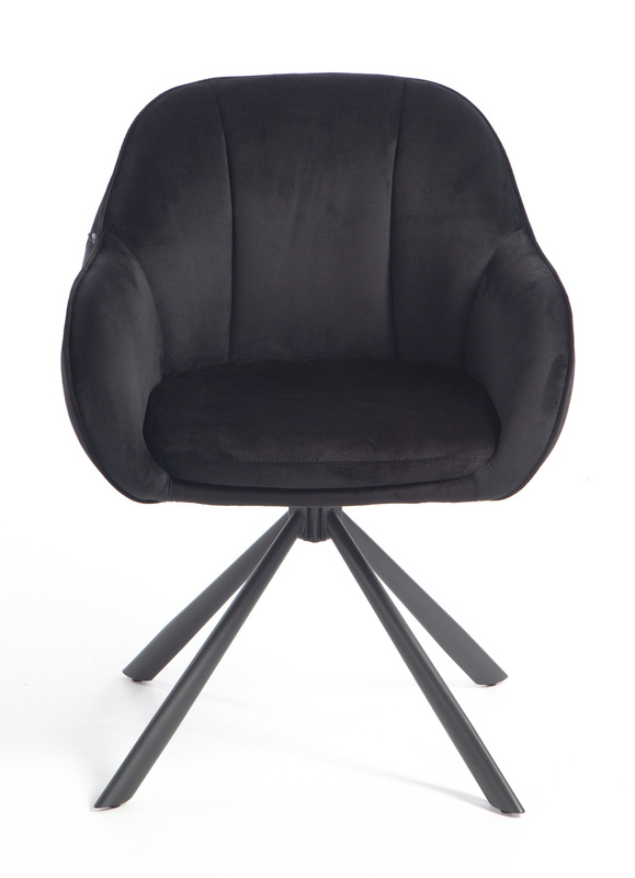 HOKER HR2055 CZARNY WELUR CZARNY PAJĄK