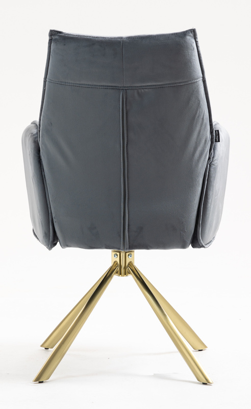 HOKER HR280 GRAFITOWY WELUR ZŁOTA PAJĄK