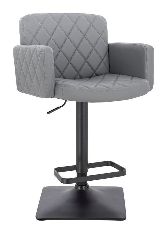 FOTEL HR802KW SZARY CZARNA PODSTAWA