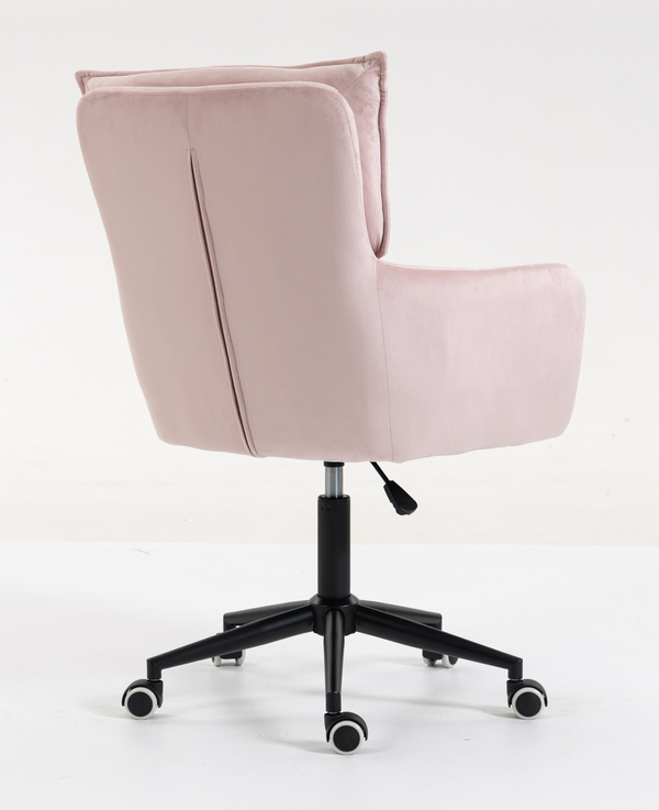 HOKER HR250K PUDROWY RÓŻ WELUR  CZARNA PODSTAWA