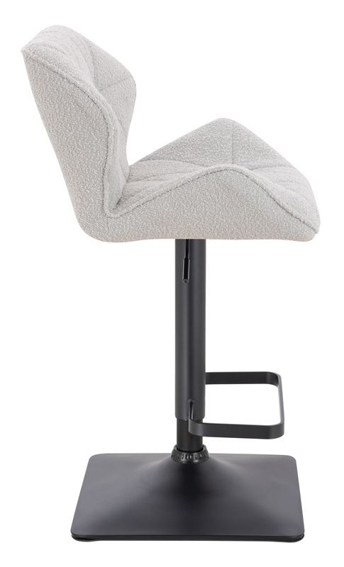 FOTEL HR111KW SZARY BARANEK CZARNA PODSTAWA