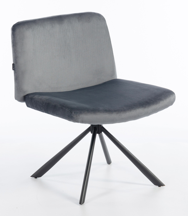 HOKER HR150 PAJĄK GRAFITOWY WELUR CZARNA PODSTAWA