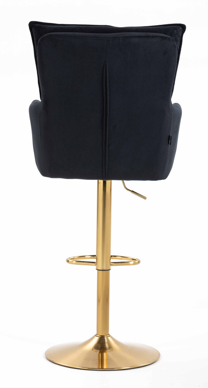 HOKER HR250W CZARNY WELUR  ZŁOTA PODSTAWA