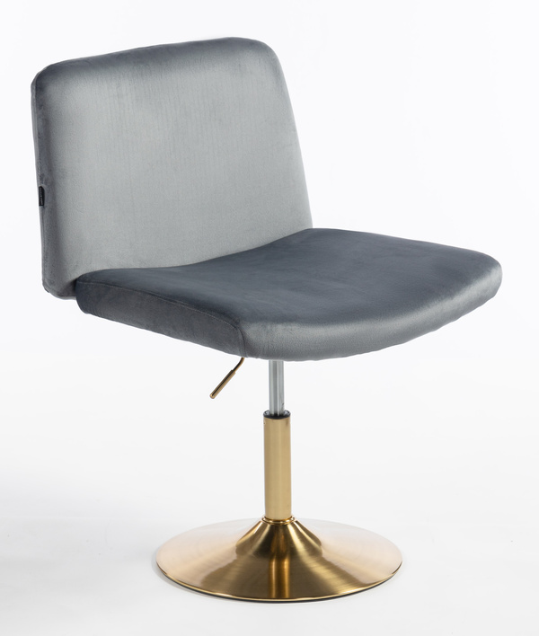 HOKER HR150N GRAFITOWY WELUR ZŁOTA PODSTAWA