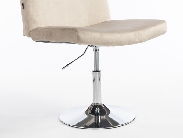 HOKER HR150N LATTE WELUR CHROMOWANA PODSTAWA