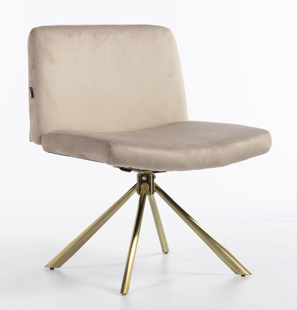 HOKER HR150 PAJĄK LATTE WELUR  ZŁOTA PODSTAWA