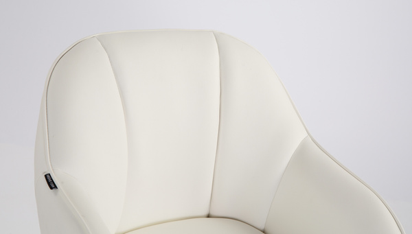 FOTEL HR2055 BIAŁY ZŁOTY PAJĄK