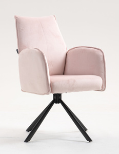 HOKER HR280 PUDROWY RÓŻ WELUR CZARNY PAJĄK