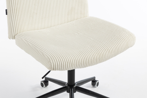 HOKER HR150K BIAŁY SZTRUKS CZARNA PODSTAWA