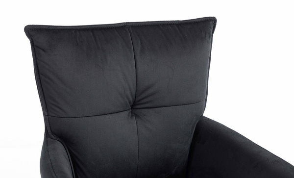 HOKER HR250K CZARNY WELUR  ZŁOTA PODSTAWA