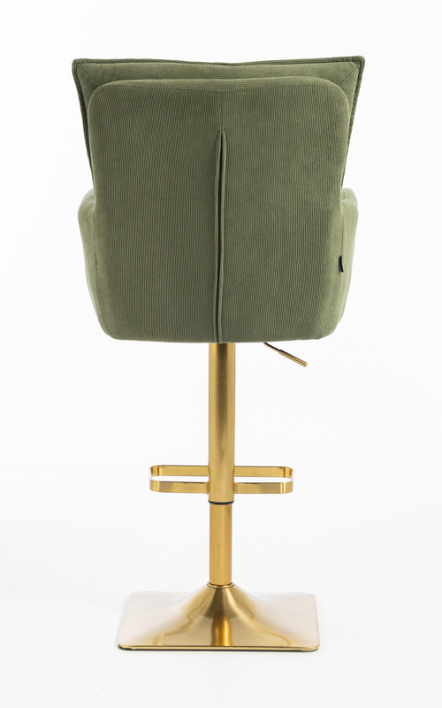 HOKER HR250KW ZIELONY SZAŁWIA PREMIUM CORD SZTRUKS ZŁOTA PODSTAWA