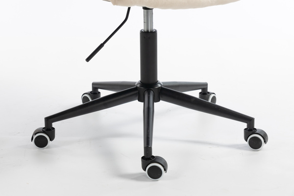 HOKER HR150K KREMOWY WELUR CZARNA PODSTAWA