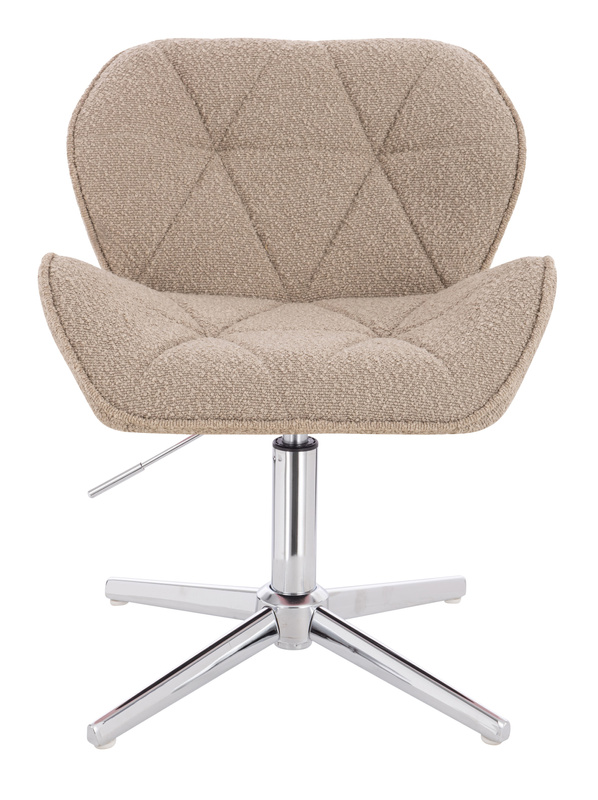 FOTEL HR111CROSS LATTE BARANEK CHROMOWANA PODSTAWA