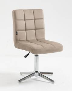 FOTEL HR7009CROSS LATTE CHROMOWANA PODSTAWA