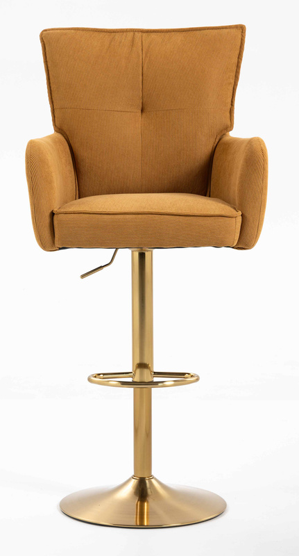 HOKER HR250W ŻÓŁTY CURRY PREMIUM CORD SZTRUKS ZŁOTA PODSTAWA