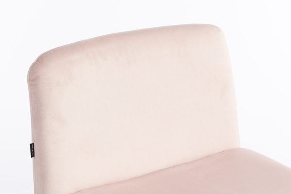 HOKER HR150 PAJĄK PUDROWY RÓŻ WELUR CZARNA PODSTAWA