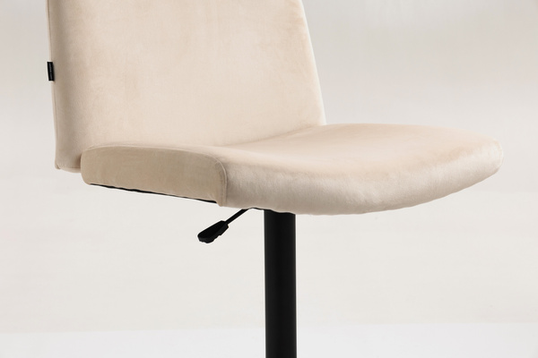 HOKER HR150W KREMOWY WELUR CZARNA PODSTAWA