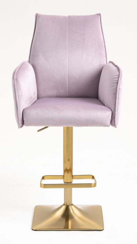 FOTEL HR280KW WRZOSOWY WELUR ZŁOTA PODSTAWA