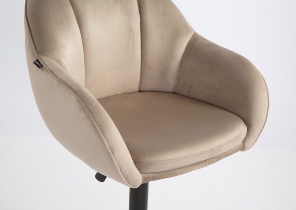 HOKER HR2055W LATTE WELUR CZARNA PODSTAWA