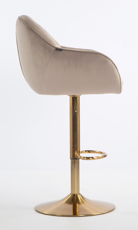 HOKER HR2055W LATTE WELUR ZŁOTA PODSTAWA