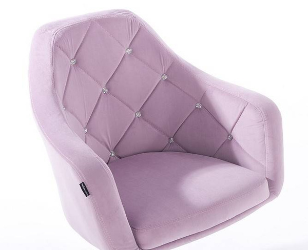 FOTEL HR830CROSS WRZOSOWY WELUR ZŁOTA PODSTAWA