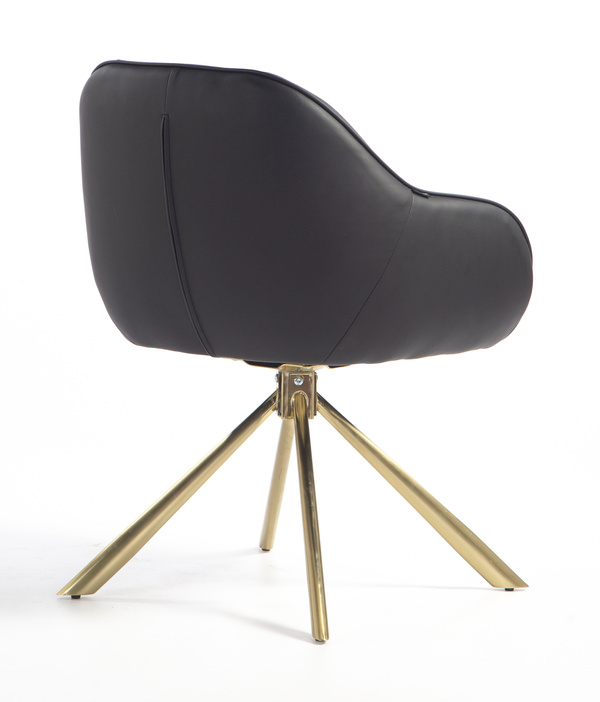 FOTEL HR2055 CZARNY ZŁOTY PAJĄK