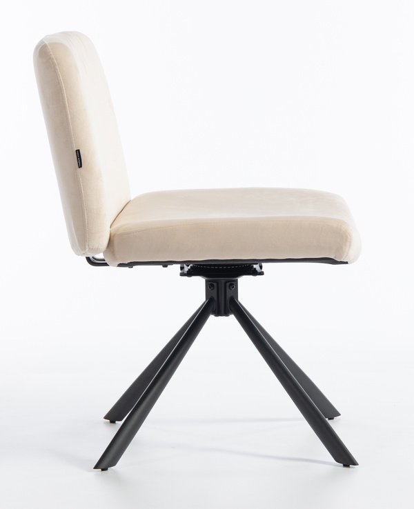 HOKER HR150 PAJĄK KREMOWY WELUR CZARNA PODSTAWA