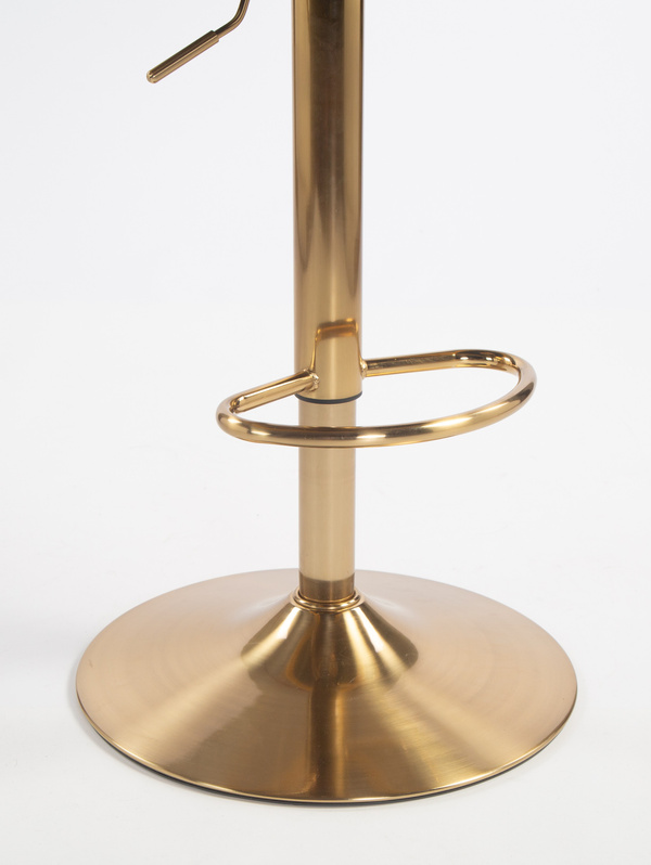 HOKER HR2055W ŻÓŁTY WELUR ZŁOTA PODSTAWA