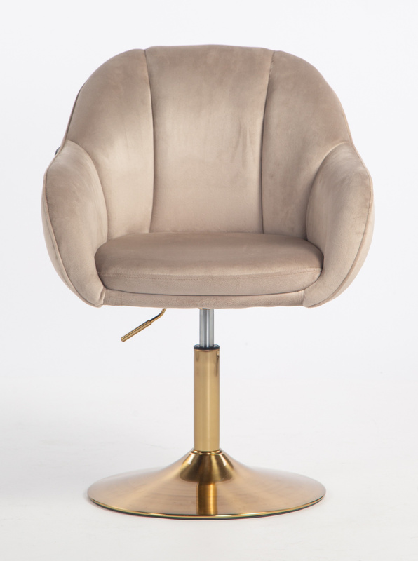 HOKER HR2055N LATTE WELUR ZŁOTA PODSTAWA