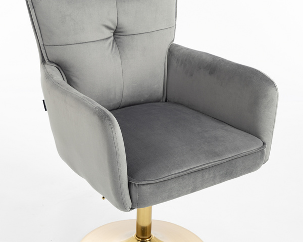 HOKER HR250N GRAFITOWY WELUR  ZŁOTA PODSTAWA