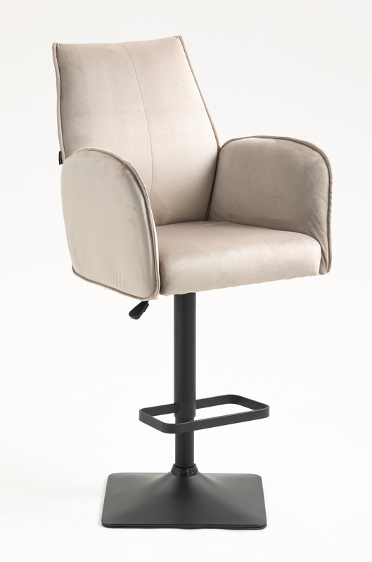 FOTEL HR280KW LATTE WELUR CZARNA PODSTAWA