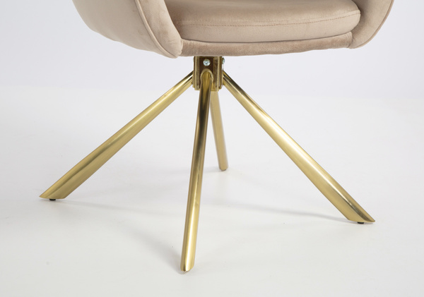 HOKER HR2055 LATTE WELUR ZŁOTY PAJĄK