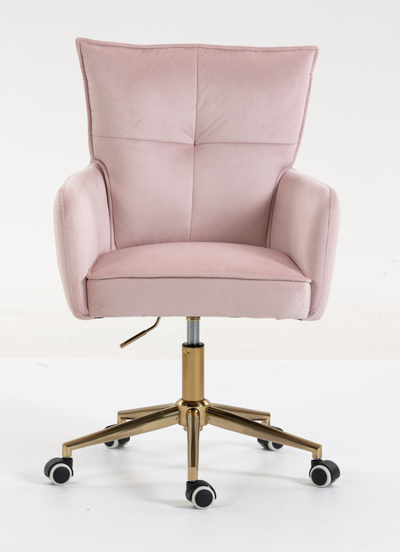 HOKER HR250K PUDROWY RÓŻ WELUR  ZŁOTA PODSTAWA